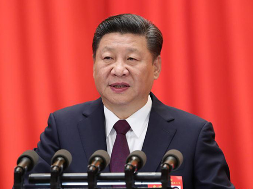 十八屆中共中央總書記習近平當選為十九屆中央委員會委員 熱烈祝賀習近平當選中共中央總書記